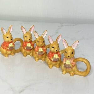 Napkin Ring Holder Bunny Rabbit Vintage Collectible